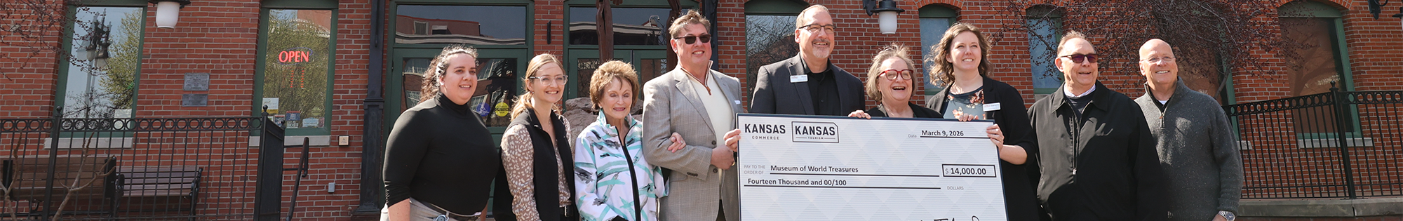 Kansas Tourism Attraction Development Grant Presentation at Museum of World Treasures